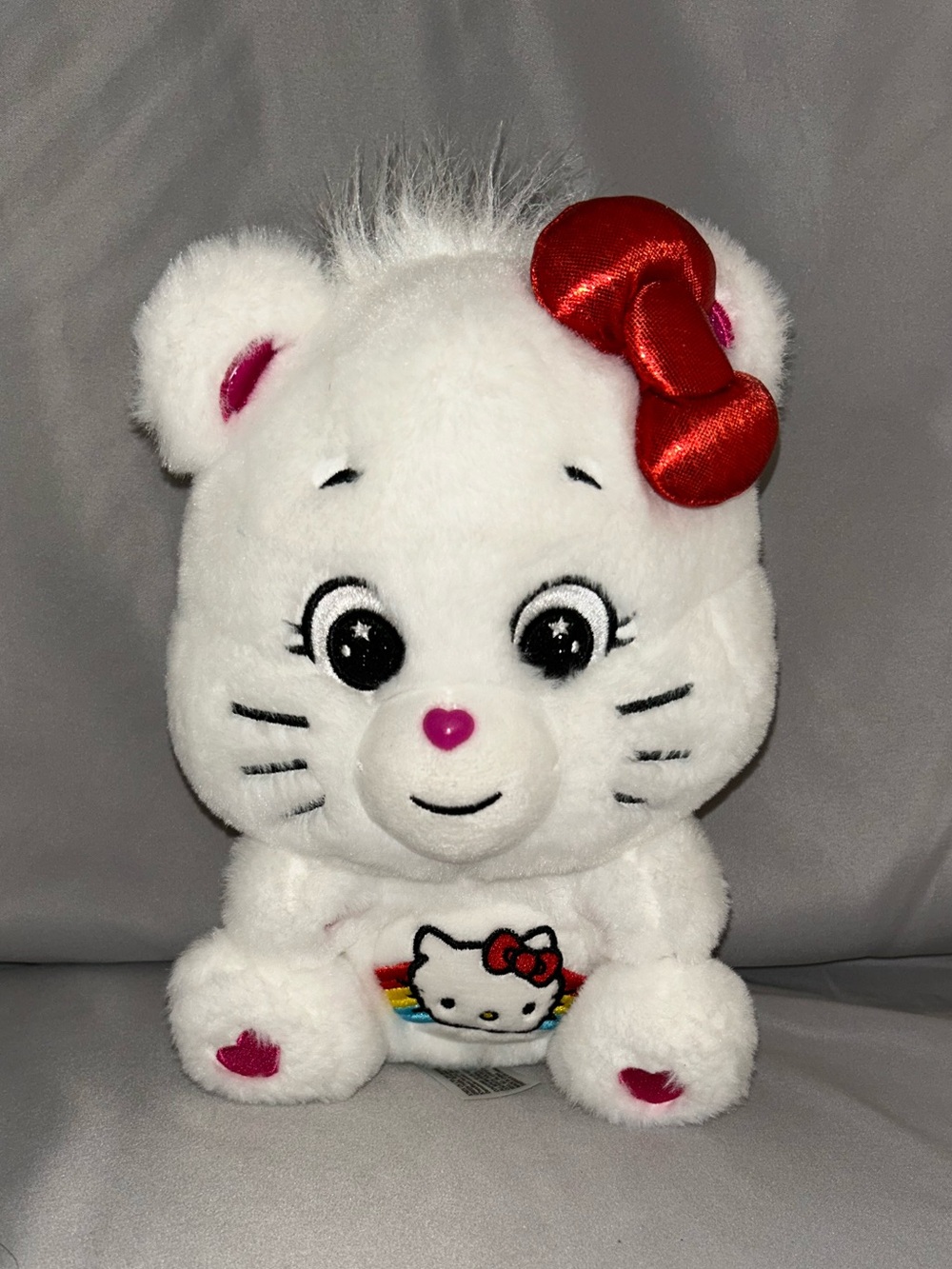 Sanrio x Care Bears Hello Kitty Loves Cheer Bear 10-inch